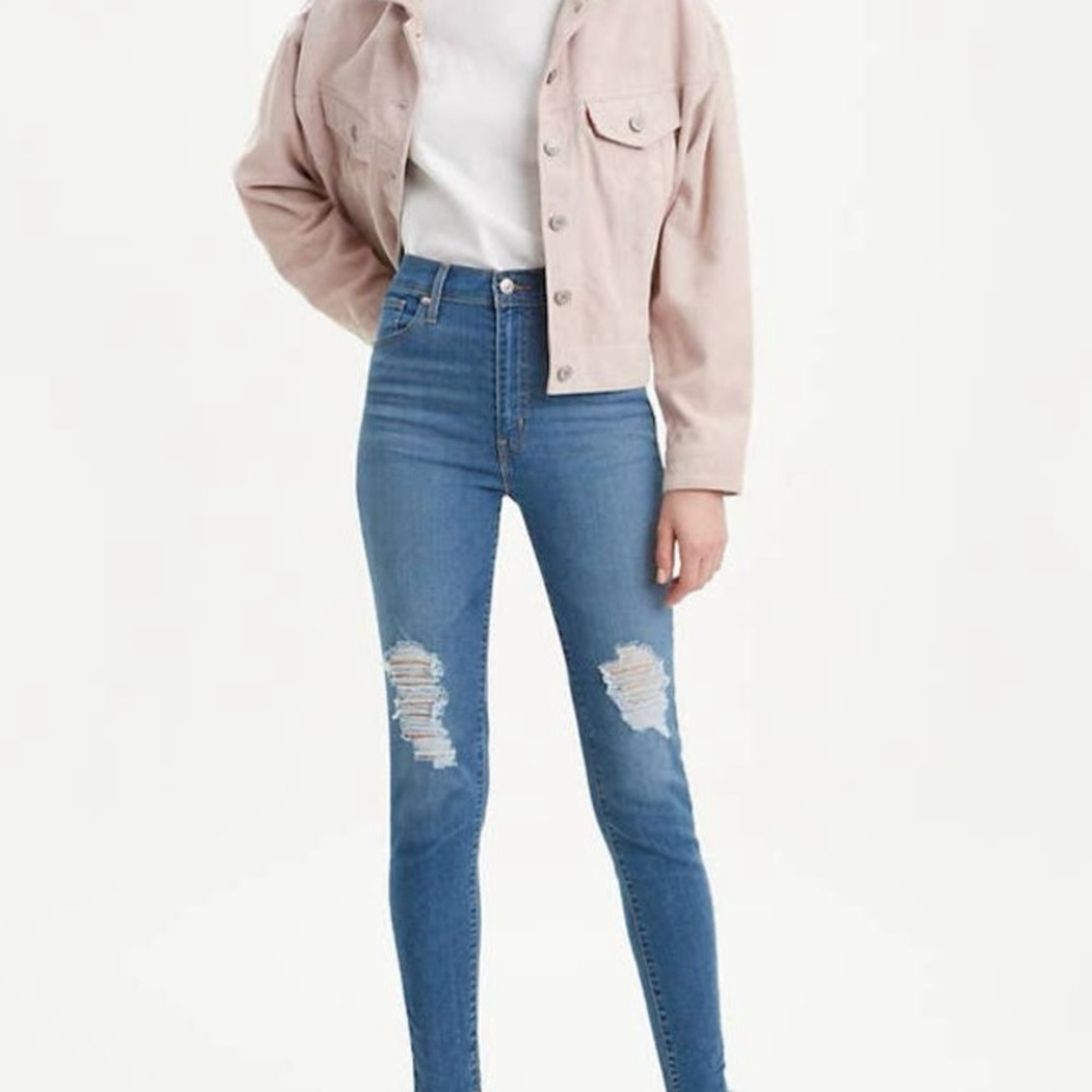 Levi’s 27 (4/5) Mile High Super Skinny Women’s Jeans Distressed Stretch